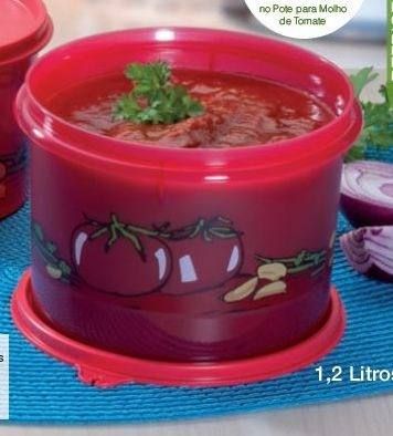 Tupperware Pote Molho De Tomate 1,2l -p/ Servir E Conservar