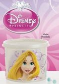 Tupperware Redondinha Princesas - Ariel, Rapunzel, Cinderela