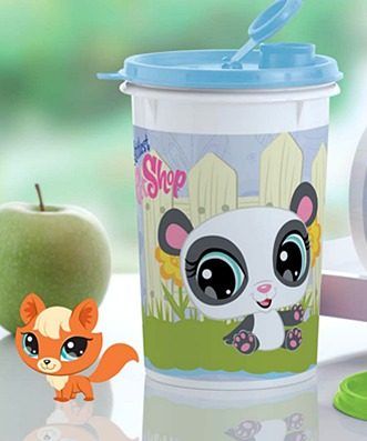 Tupperware Guarda Suco Littlest Pet Shop Tampa Hermética 1l